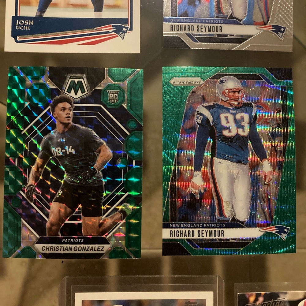 New England Patriots 11 card lot with 2024 Panini Prizm Fireworks Drake Maye #22 - Picture 3 of 12